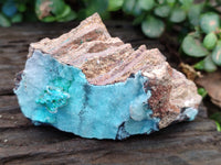 Natural Drusy Coated Chrysocolla Specimens x 2 From Congo - Toprock Gemstones and Minerals