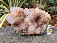 Natural Hematoid Orange and Lilac Spirit Quartz Cluster x 1 From South Africa - Toprock Gemstones and Minerals