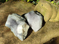 Natural Blue Lace Agate Geodes x 3 From Nsanje, Malawi - Toprock Gemstones and Minerals