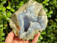 Natural Blue Lace Agate Geodes x 3 From Nsanje, Malawi - Toprock Gemstones and Minerals