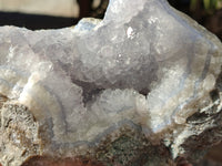 Natural Blue Lace Agate Geodes x 3 From Nsanje, Malawi - Toprock Gemstones and Minerals