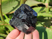 Natural Fibrous Schorl Black Tourmaline Specimens with a Hyalite Opal x 6 From Erongo, Namibia - Toprock Gemstones and Minerals