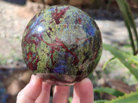 Polished Bastite Dragons Blood Stone Sphere-Ball x 2 From Tshipise, South Africa - Toprock Gemstones and Minerals