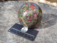 Polished Bastite Dragons Blood Stone Sphere-Ball x 2 From Tshipise, South Africa - Toprock Gemstones and Minerals