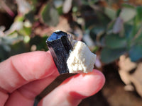 Natural Schorl Black Tourmaline Terminated Crystal Specimens with some Hyalite Opal x 70 From Erongo, Namibia - Toprock Gemstones and Minerals