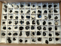 Natural Schorl Black Tourmaline Terminated Crystal Specimens with some Hyalite Opal x 70 From Erongo, Namibia - Toprock Gemstones and Minerals
