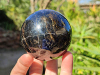Polished Iolite Spheres x 3 From Ambatofinandrahana, Madagascar - Toprock Gemstones and Minerals