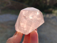 Polished Double Terminated Rose Quartz Points x 6 Ambatondrazaka, Madagascar - Toprock Gemstones and Minerals