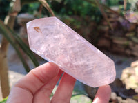Polished Double Terminated Rose Quartz Points x 6 Ambatondrazaka, Madagascar - Toprock Gemstones and Minerals