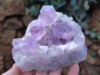 Natural Jacaranda Amethyst Quartz Cluster x 3 From Mumbwa, Zambia - Toprock Gemstones and Minerals