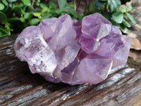 Natural Jacaranda Amethyst Quartz Cluster x 2 From Mumbwa, Zambia - Toprock Gemstones and Minerals