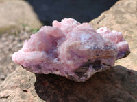 Natural Extremely Rare Collectable Rhodocalcite Specimens x 2 From Congo - Toprock Gemstones and Minerals
