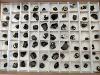 Natural Schorl Black Tourmaline Terminated Crystal Specimens with some Hyalite Opal x 70 From Erongo, Namibia - Toprock Gemstones and Minerals