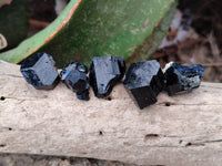 Natural Schorl Black Tourmaline Terminated Crystal Specimens with some Hyalite Opal x 70 From Erongo, Namibia - Toprock Gemstones and Minerals