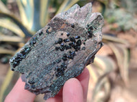 Natural Libethenite Crystals and Malachite On Dolomite Matrix Specimens x 6 From Shituru, Congo - Toprock Gemstones and Minerals