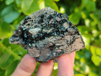 Natural Libethenite Crystals and Malachite On Dolomite Matrix Specimens x 6 From Shituru, Congo - Toprock Gemstones and Minerals