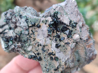 Natural Libethenite Crystals and Malachite On Dolomite Matrix Specimens x 6 From Shituru, Congo - Toprock Gemstones and Minerals