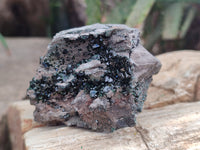 Natural Libethenite Crystals and Malachite On Dolomite Matrix Specimens x 6 From Shituru, Congo - Toprock Gemstones and Minerals