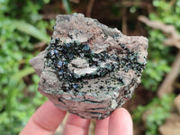 Natural Libethenite Crystals and Malachite On Dolomite Matrix Specimens x 6 From Shituru, Congo - Toprock Gemstones and Minerals