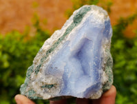 Natural Blue Lace Agate Geode Specimens x 6 From Nsanje, Malawi - Toprock Gemstones and Minerals