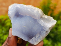 Natural Blue Lace Agate Geode Specimens x 6 From Nsanje, Malawi - Toprock Gemstones and Minerals