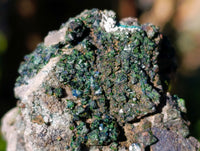 Natural Libethenite Crystals On Dolomite Matrix Specimens x 6 From Shituru, Congo - Toprock Gemstones and Minerals