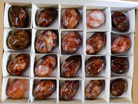 Polished Red Hematoid Quartz Palm Stones x 20 From Madagascar - Toprock Gemstones and Minerals