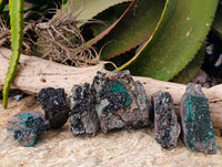 Natural Libethenite Crystals On Dolomite Matrix Specimens x 6 From Shituru, Congo - Toprock Gemstones and Minerals