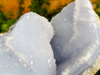 Natural Blue Lace Agate Geode Specimens x 2 From Nsanje, Malawi - Toprock Gemstones and Minerals