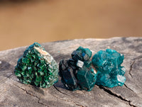 Natural Small Dioptase On Dolomite Specimens x 35 From Likasi, Congo - Toprock Gemstones and Minerals