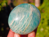 Polished Amazonite Palm Stones x 24 From Madagascar - Toprock Gemstones and Minerals