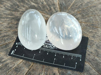 Polished Pearl Girasol Quartz Crystal Palm Stones x 25 From Ambatondrazaka, Madagascar - Toprock Gemstones and Minerals