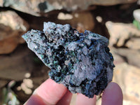 Natural Libethenite Crystals On Dolomite Matrix Specimens x 6 From Shituru, Congo - Toprock Gemstones and Minerals