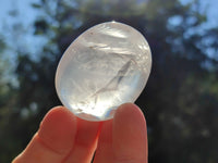 Polished Girasol Pearl Quartz Palm Stones x 20 From Ambatondrazaka, Madagascar - Toprock Gemstones and Minerals