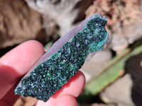 Natural Libethenite Crystals On Dolomite Matrix Specimens x 12 From Shituru, Congo - Toprock Gemstones and Minerals