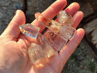 Polished Window Quartz Crystal Points with Various Inclusions x 20 From Madagascar - Toprock Gemstones and Minerals