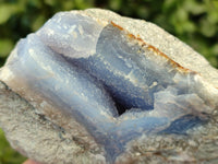 Natural Blue Lace Agate Geode Specimens x 6 From Nsanje, Malawi - Toprock Gemstones and Minerals