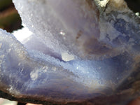 Natural Blue Lace Agate Geode Specimens x 6 From Nsanje, Malawi - Toprock Gemstones and Minerals