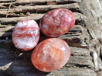 Polished Red Hematoid Quartz Palm Stones x 20 From Madagascar - Toprock Gemstones and Minerals