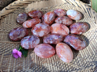Polished Red Hematoid Quartz Palm Stones x 20 From Madagascar - Toprock Gemstones and Minerals