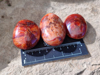 Polished Carnelian Palm Stones x 24 From Madagascar - Toprock Gemstones and Minerals