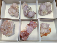 Natural Amethyst Spirit Quartz Clusters x 6 From Boekenhouthoek, South Africa - Toprock Gemstones and Minerals