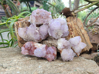 Natural Amethyst Spirit Quartz Clusters x 6 From Boekenhouthoek, South Africa - Toprock Gemstones and Minerals