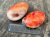 Polished Carnelian Palm Stones x 12 From Madagascar - Toprock Gemstones and Minerals