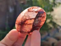 Polished Red Hematoid Quartz Palm Stones x 20 From Ambatondrazaka, Madagascar - Toprock Gemstones and Minerals