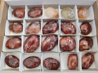 Polished Red Hematoid Quartz Palm Stones x 20 From Ambatondrazaka, Madagascar - Toprock Gemstones and Minerals