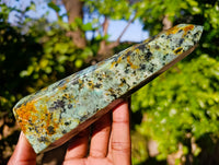 Polished "African Turquoise" Chrysocolla Points x 4 From Blue Mine, South Africa - Toprock Gemstones and Minerals