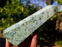 Polished "African Turquoise" Chrysocolla Points x 4 From Blue Mine, South Africa - Toprock Gemstones and Minerals