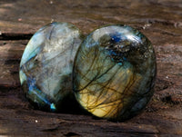 Polished Labradorite Palm Stones x 24 From Tulear, Madagascar - Toprock Gemstones and Minerals