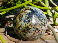 Polished "African Turquoise" Chrysocolla Spheres x 2 From Blue Mine, South Africa - Toprock Gemstones and Minerals